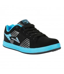 Vostro Black Lake Blue Sports Shoes for Men - VSS0218